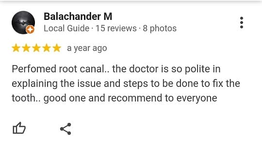 Patient review for V2 ECity Dental Center, Electronic City, Bengaluru