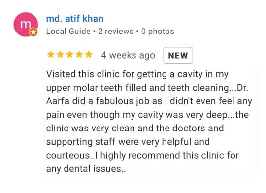 Patient review for V2 ECity Dental Center, Electronic City, Bengaluru